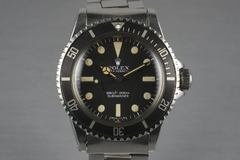 Discover Rolex's Classic Watch Styles –1978 Rolex Submariner 5513 Mark I Maxi Dial