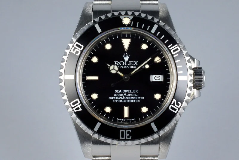 Explore Rare Rolex Timepieces –1986 Rolex Sea-Dweller 16660