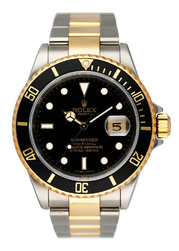 Rolex Watches: Precision, Luxury, Perfection –Rolex Submariner Date 16613 Black Dial Engraved Rehaut Mens Watch