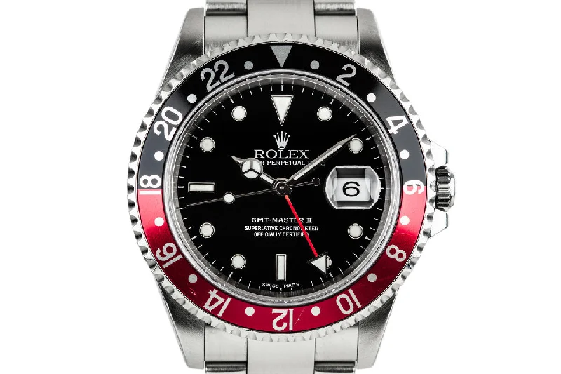 Shop Rolex Watches for Iconic Style –2000 Rolex GMT-Master II 16710 with "Coke" Bezel Insert