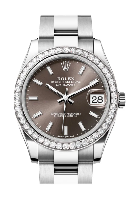 Find the Rolex Watch That Complements Your Lifestyle –Rolex Datejust 31 Dark Grey Dial Ladies Watch 278384RBR 278384RBR-0019