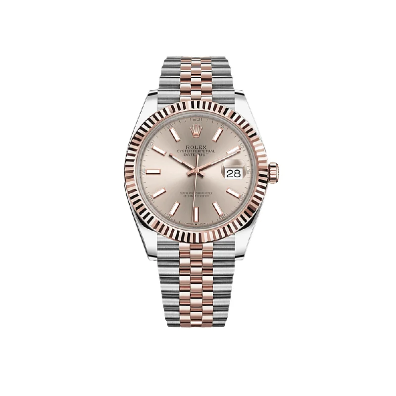 Explore the Finest Rolex Watches Online –Rolex Datejust 126331 Rose Gold Stainless Steel Sundust Dial Jubilee (2021)