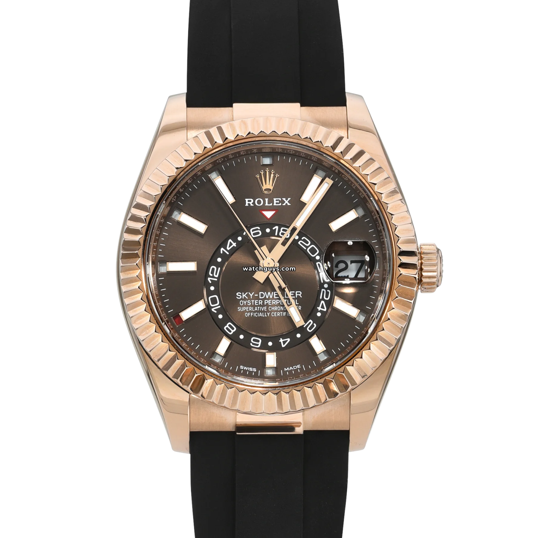 Luxury Rolex Watches for the Elite –Rolex Sky-Dweller 326235 Chocolate Oysterflex