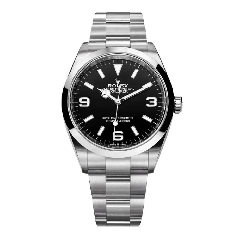 Rolex Watches for Timeless Quality –Rolex Explorer 36mm - Ref: 124270-0001 - Black Index & Arabic Numerals Dial, Stainless Steel Oyster Bracelet Watch