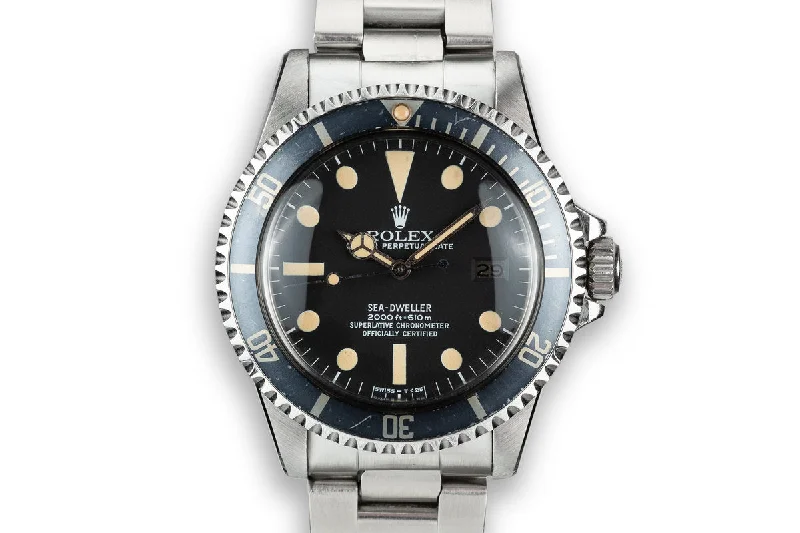 Discover Iconic Rolex Watches with Precision –1978 Rolex Sea-Dweller 1665 with Mark 1 Great White Dial