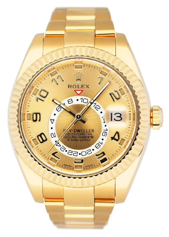 Find Classic Rolex Timepieces Today –Rolex Sky-Dweller 326938 Champagne Dial Mens Watch Box Papers