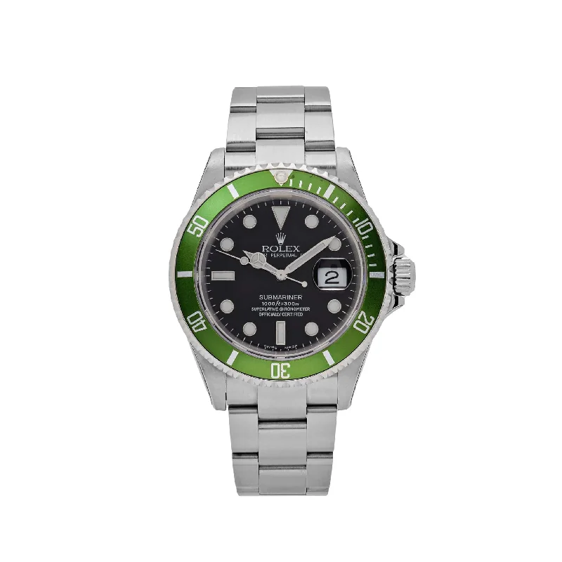 Find the Rolex Watch You've Been Searching For –Rolex Submariner Date 16610LV 'Kermit' Bezel Flat 4 Stainless Steel Black Dial Oyster (2003)