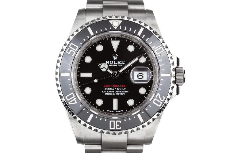 Rolex Watches: Precision, Luxury, Perfection –2017 Rolex Red Sea-Dweller 126600 with Box and Papers