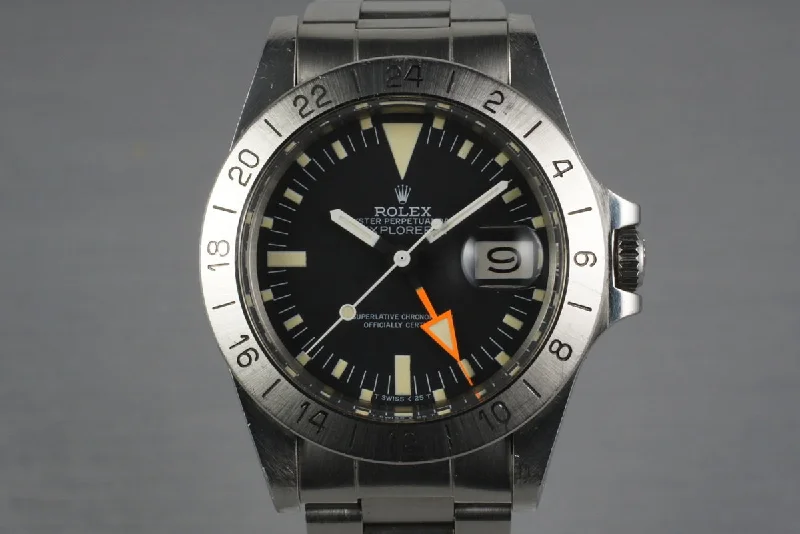 Shop Iconic Rolex Models at Unbeatable Prices –1983 Rolex Explorer II 1655 with Mark 5 Dial