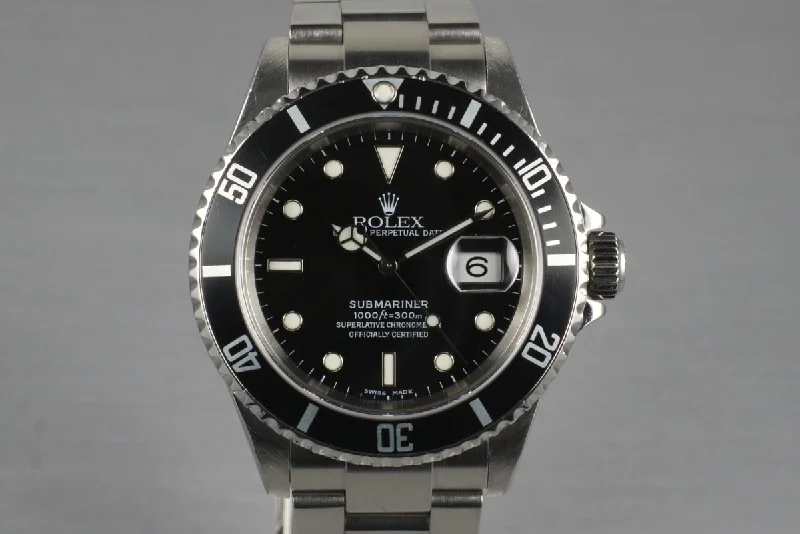 Rolex Watches: For Those Who Appreciate the Best –2004 Rolex Submariner 16610 with Box and Papers