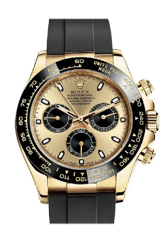 Discover Rolex Watches for Every Occasion –Rolex Cosmograph Daytona Yellow Gold Oysterflex Strap Mens Watch 116518LN 116518