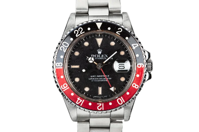 Rolex Watches: A Legacy of Timeless Luxury –1988 Rolex GMT-Master II 16760 "Fat Lady" with "Black Granite" Dial