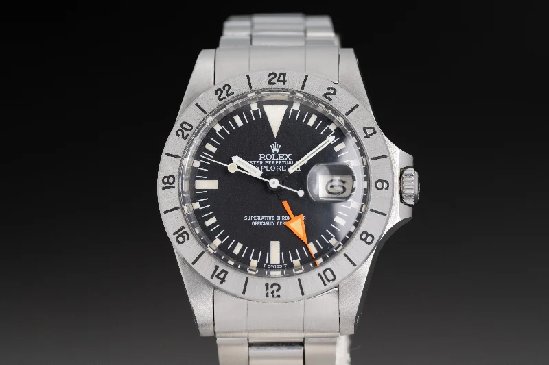 Rolex Watches: Timelessly Designed for You –1977 Rolex 1655 Explorer II Orange Hand MKIII Rail Dial with Box and Papers