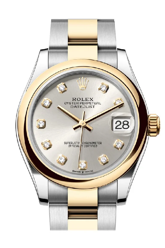 Rolex Watches for Timeless Style –Rolex Datejust 31 Silver Diamond Dial Yellow Gold Steel Ladies Watch 278243 278243-0019