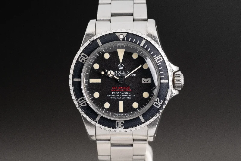 Indulge in the World of Rolex Watches –1975 Rolex 1665 Double Red Sea-Dweller MK 4 dial Complete Full Set