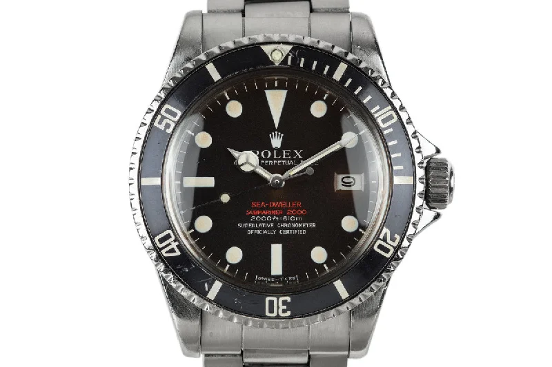 Explore Exquisite Rolex Watches Online –1967 Rolex Double Red Sea-Dweller 1665 with Mark 2 Tropical Dial