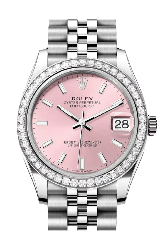 Rolex Watches: A Perfect Combination of Beauty and Function –Rolex Datejust 31 Pink Dial Jubilee Ladies Watch 278384RBR 278384RBR-0018