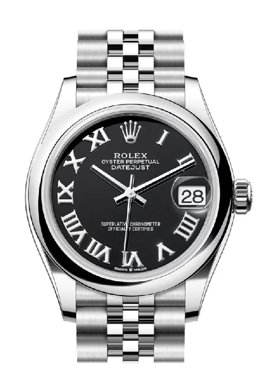 Rolex Watches: For Those Who Appreciate the Best –Rolex Datejust 31 Black Roman Dial Jubilee Ladies Watch 278240 278240-0002