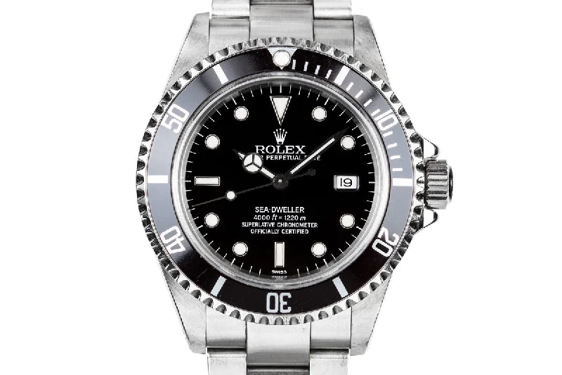 Rolex Watches: Crafted for the Elite –1999 Rolex Sea-Dweller 16600 with "SWISS" Only Dial