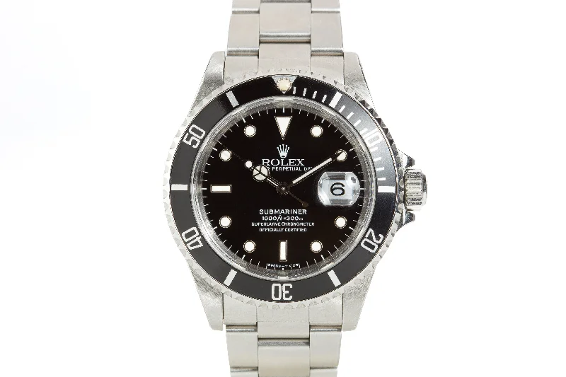 Discover Rolex Watches for Ultimate Prestige –1996 Rolex 16610 Submariner with Box and Papers