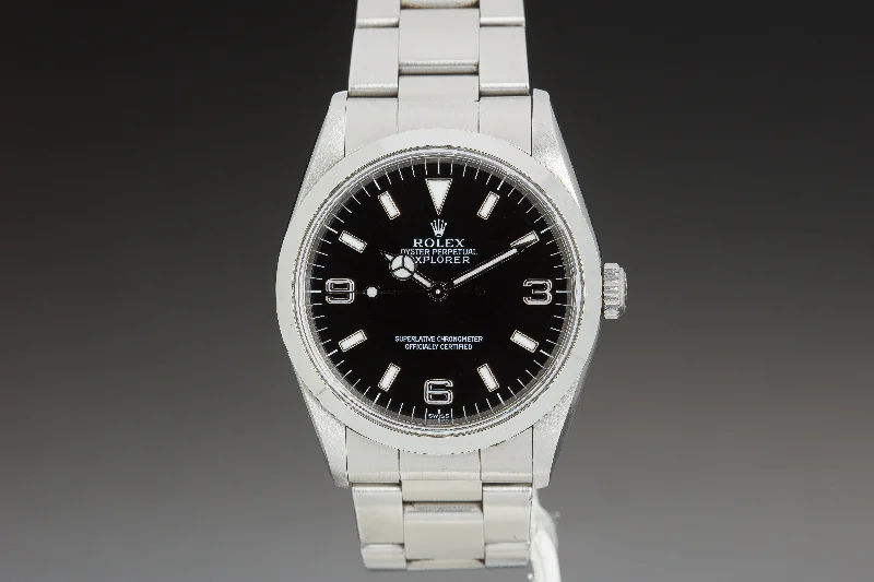 Find Your Signature Rolex Watch –1999 Rolex Explorer 14270  Swiss Only Dial