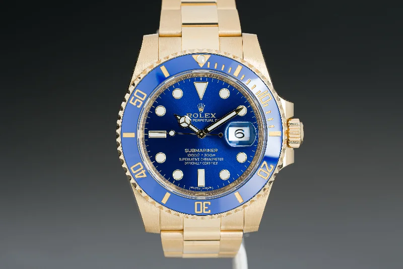 The Best Rolex Watches for Your Collection –2019 Rolex 116618LB 18k Submariner Blue Dial Oyster Bracelet, Full Set