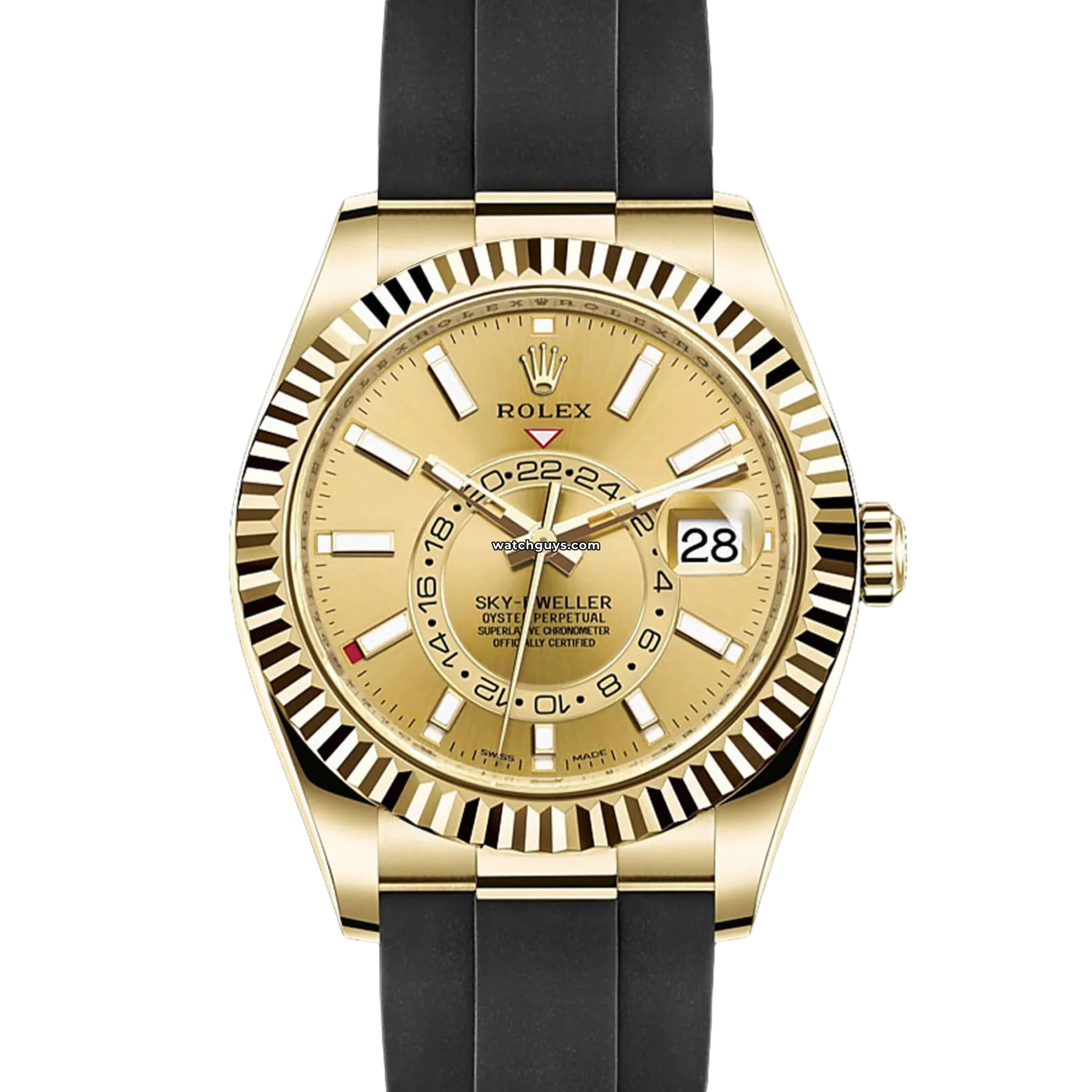 Rolex Watches: Unrivaled Style and Precision –Rolex Sky-Dweller 326238 Champagne Oysterflex