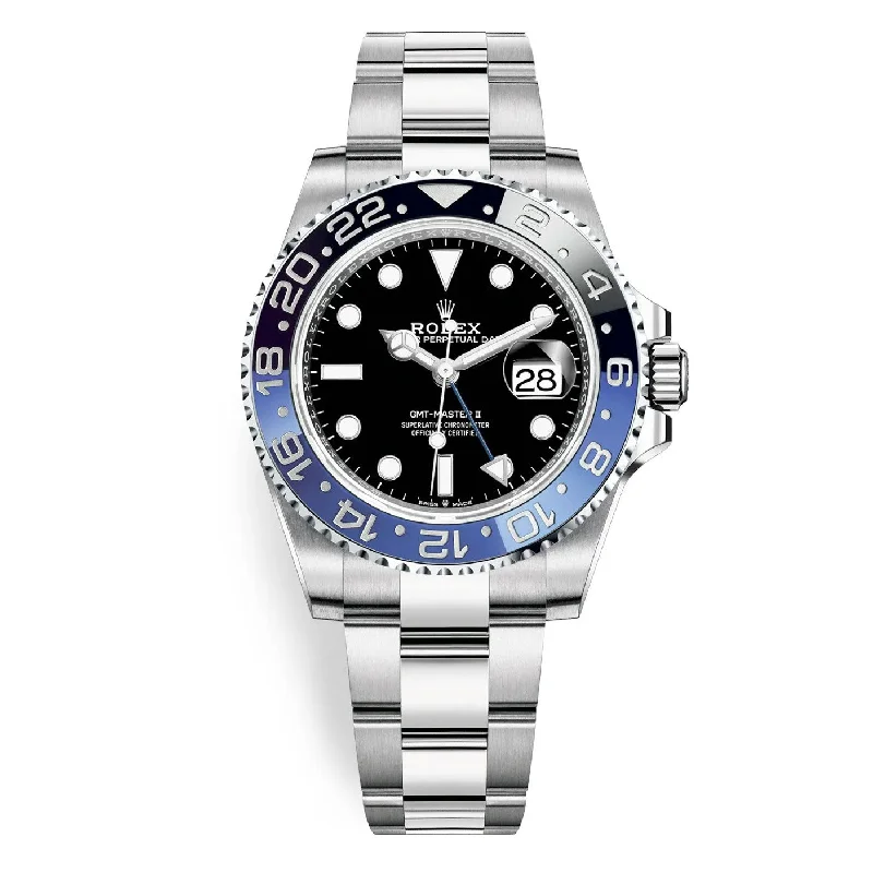 Find the Rolex Watch That Complements Your Lifestyle –Rolex GMT-Master II "Batman" 40mm - Ref: 126710blnr-0003 - Black Dial, Blue & Black Ceramic Bezel, Stainless Steel Oyster Bracelet Men's Watch