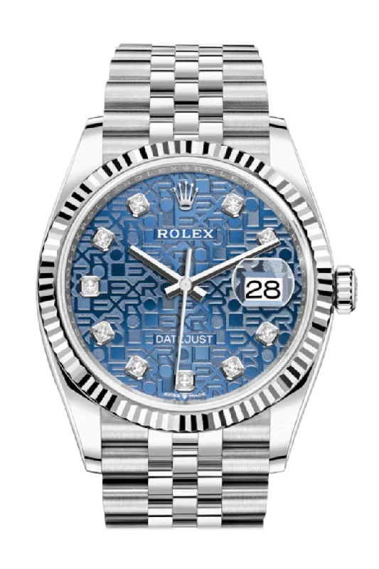 Rolex Watches for Every Wrist –Rolex Datejust 36 Blue Jubilee DiamondDial Automatic Jubilee Watch 126234