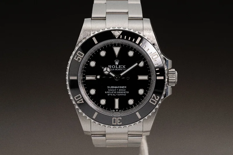 Rolex Watches – Invest in Timeless Quality –2024 Rolex No Date 41mm Submariner 124060 Box, Hangtag & Warranty Card