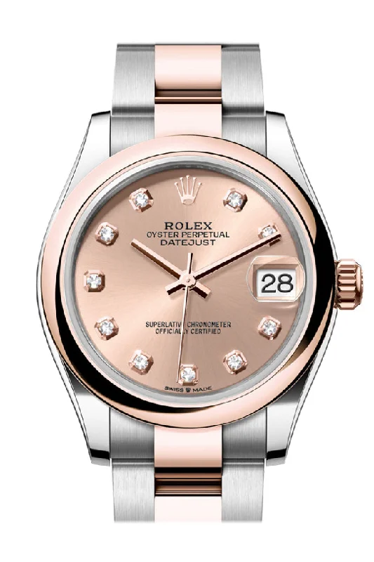 Shop Rolex Watches for Precision and Style –Rolex Datejust 31 Rose Colour Diamond Dial Rose Gold Steel Ladies Watch 278241 278241-0023