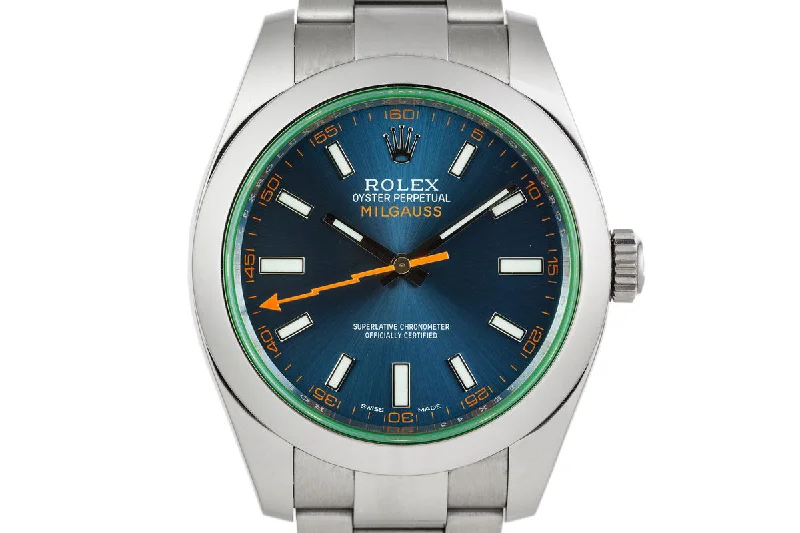 Discover the Iconic Rolex Collection –2014 Rolex Milgauss 116400GV with Box and Papers