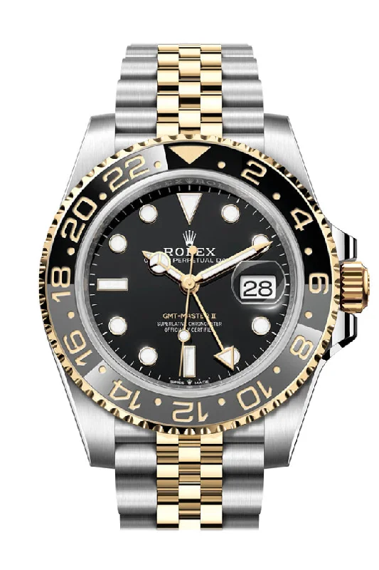 Indulge in the World of Rolex Watches –ROLEX GMT-Master II Black Dial Steel 18kt Yellow Gold Men's Watch 126713GRNR