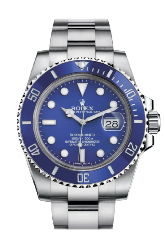 Rolex Watches for the Modern Luxury Seeker –Rolex Submariner Date 18K White Gold Blue Dial Mens Watch 116619LB 116619