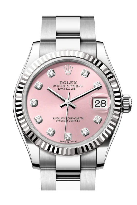 Timeless Rolex Watches for Sophisticated Tastes –Rolex Datejust 31 Pink Diamond Dial Fluted Bezel Ladies Watch 278274 278274-0031