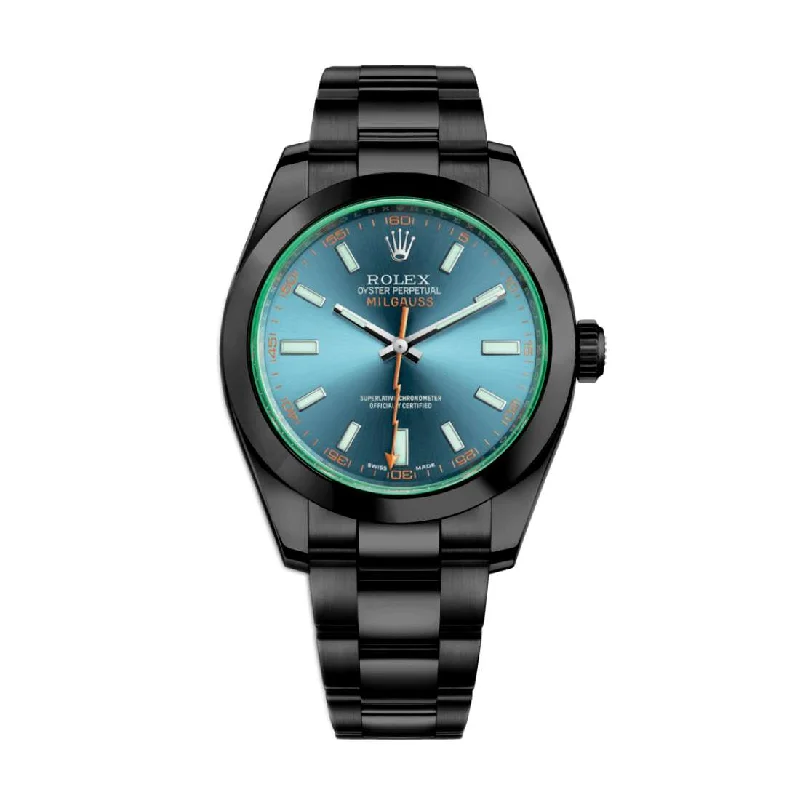 Discover Rolex Watches for Every Occasion –Rolex Milgauss 40mm - Ref: 116400gv-0002-PVD - Blue Dial, Black PVD Stainless Steel Oyster Bracelet Watch