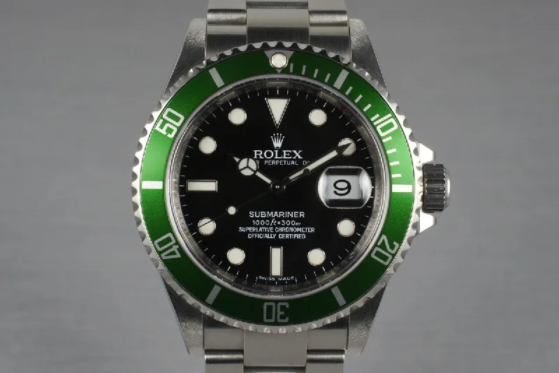 Buy Authentic Rolex Watches Online –2007 Rolex Submariner 16610V with Box and Papers