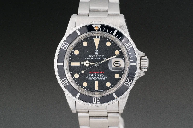 Rolex Watches: Where Craftsmanship Meets Luxury –1971 Rolex Red Submariner 1680 MK IV Dial Creamy Lume Plots & Hands