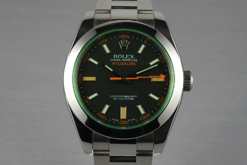 Rolex Watches for Collectors and Connoisseurs –2007 Rolex Milgauss Green 116400V