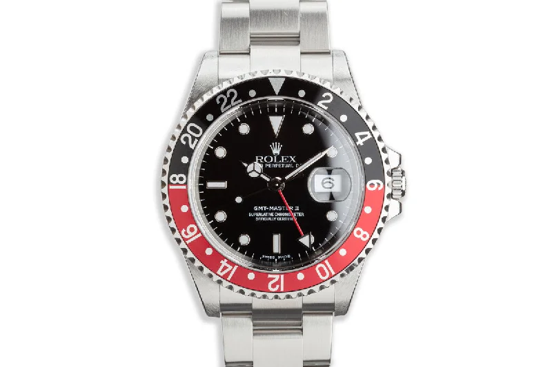 Timeless Rolex Watches Available Now –2000 Rolex GMT-Master II 16710 "Coke"