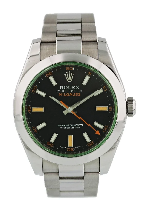 Shop Iconic Rolex Timepieces –Rolex Milgauss 116400GV Mens Watch