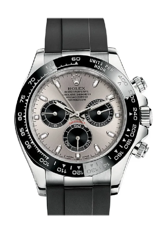 Craftsmanship Meets Luxury with Rolex Watches –Rolex Cosmograph Daytona Steel and black Dial Oysterflex Strap Mens Watch 116519LN 116519