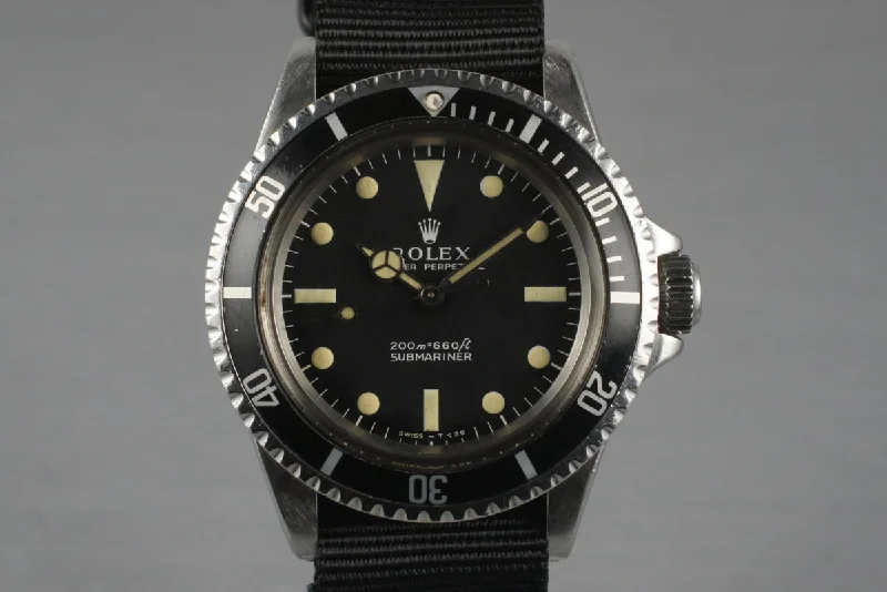 Shop Iconic Rolex Watches with Exceptional Craftsmanship –1967 Rolex Submariner 5513 Meters First