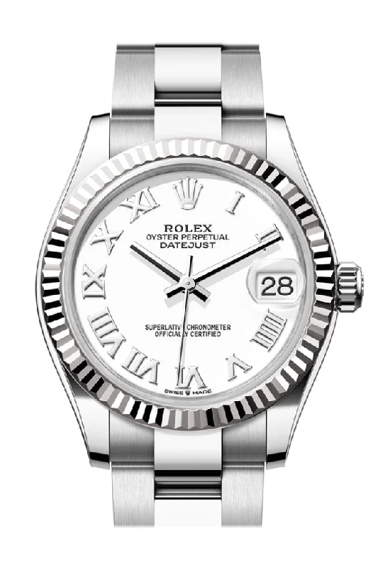 Find the Perfect Rolex Timepiece for You –Rolex Datejust 31 White Roman Dial Fluted Bezel Ladies Watch Fluted Bezel Ladies Watch278274 278274-0009