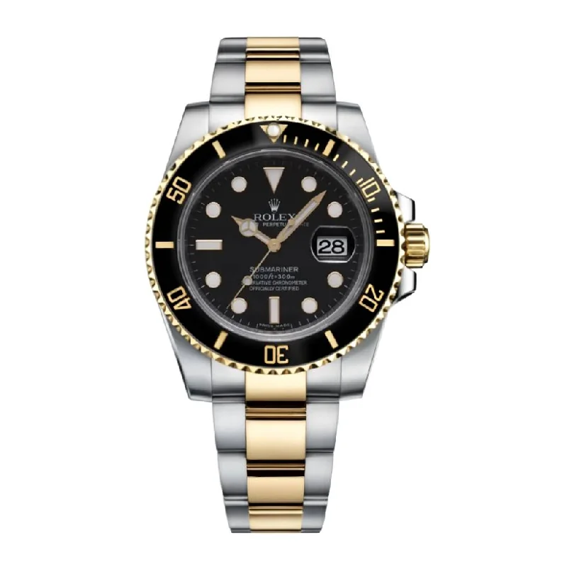 Find the Rolex Watch That Defines You –Rolex Submariner Date 40mm - Ref: 116613LN-0001 - Black Dial, Two Tone Stainless Steel & 18K Yellow Gold Oyster Bracelet Watch