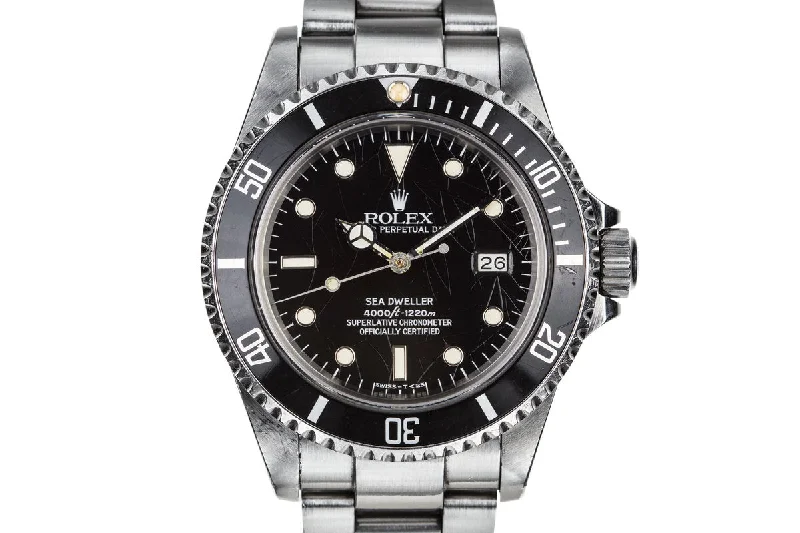 Timeless Elegance with Rolex Watches –1984 Rolex Sea-Dweller 16660 with Spider Cracked Dial