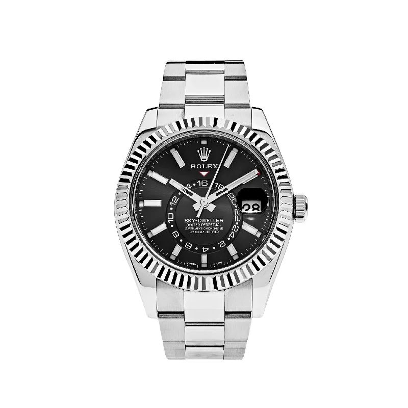 Rolex Watches: A Legacy of Timeless Luxury –Rolex Sky-Dweller 326934 Stainless Steel Black Dial (2021)