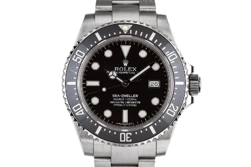 Rolex Watches for Timeless Style –2015 Rolex Ceramic Sea-Dweller 4000 Ref:116600 with Box and Papers