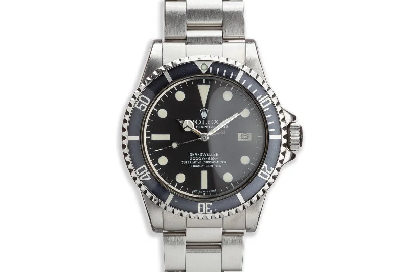 Rolex Watches: For Those Who Demand Excellence –1978 Rolex Sea-Dweller 1665 MK I Dial