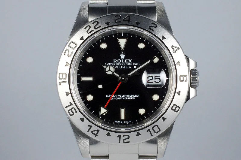 Rolex Watches: For Those Who Appreciate the Best –1999 Rolex Explorer II 16570 Black Dial with RSC Papers